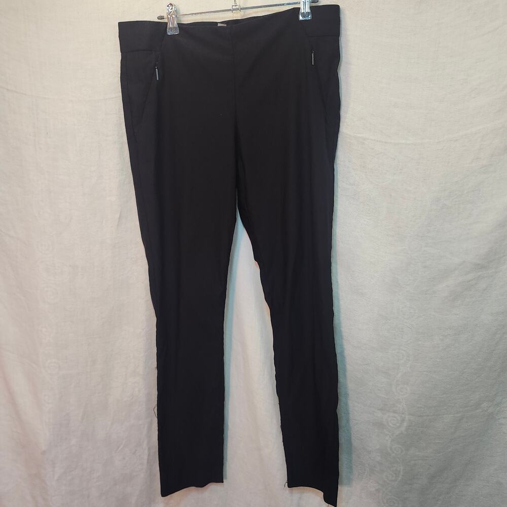 Anne Klein Sz Medium Black Career Trouser Straight Leg